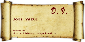 Dobi Vazul névjegykártya